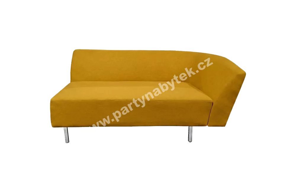 Pohovka Loop dvousedák levý, žlutý