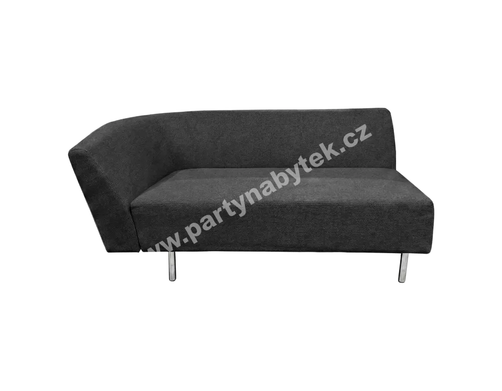 Pohovka Loop dvousedák pravý, šedý