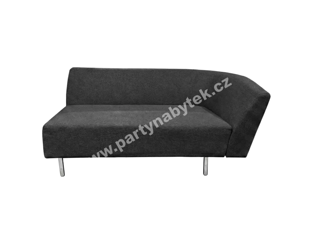 Pohovka Loop dvousedák levý, šedý