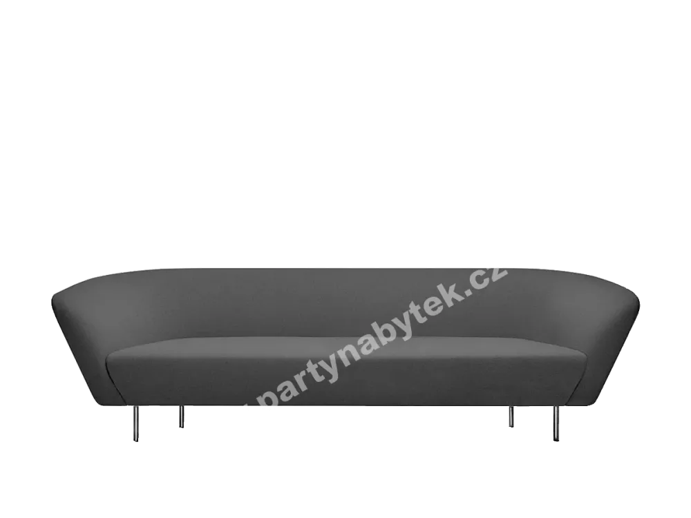 Pohovka Loop šedá, třímístná