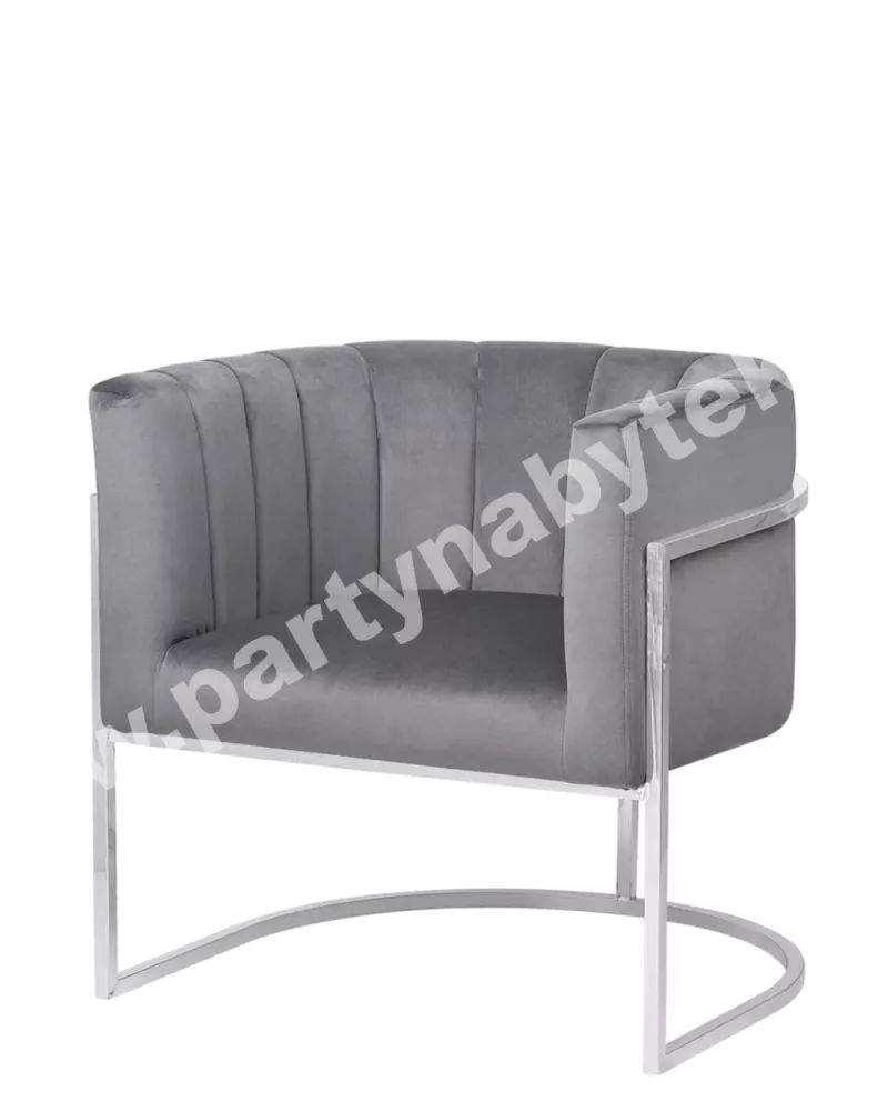 Křeslo Lotus šedé