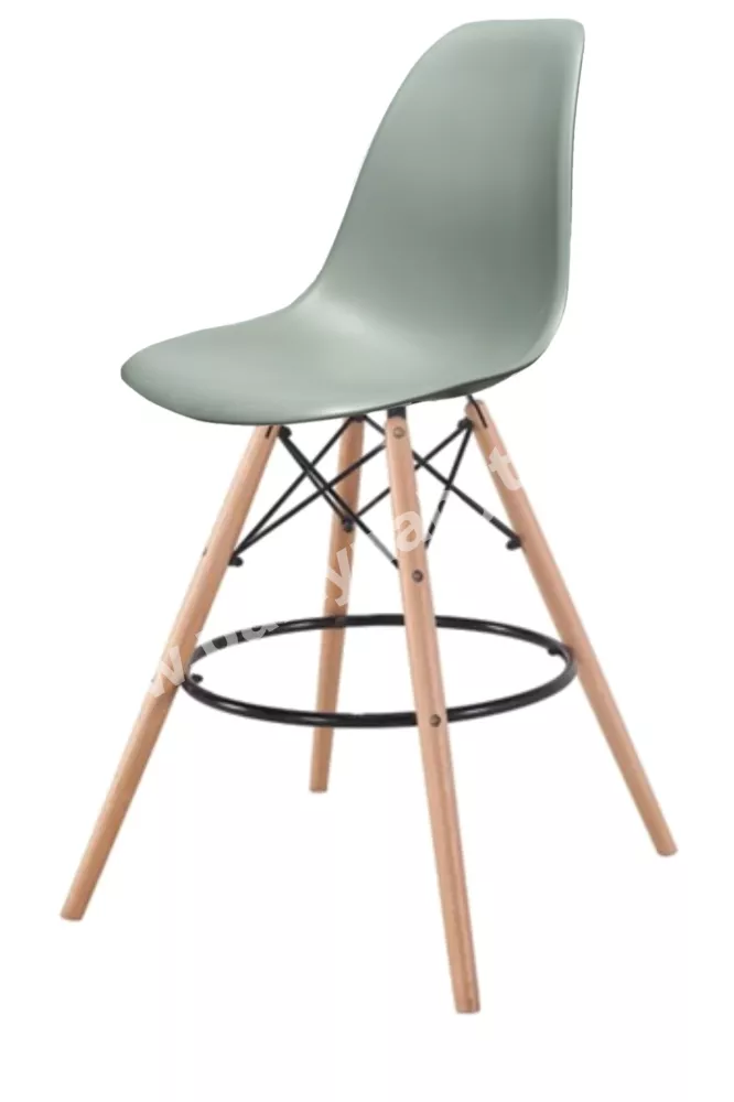 Židle bar Scandi mechově šedá