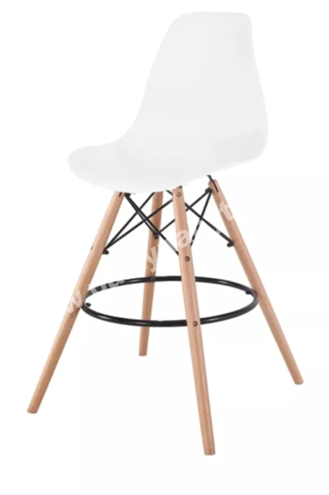 Židle bar Scandi bílá