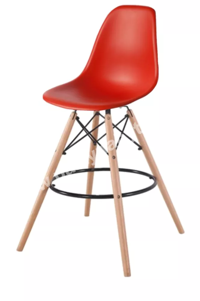 Židle bar Scandi červená