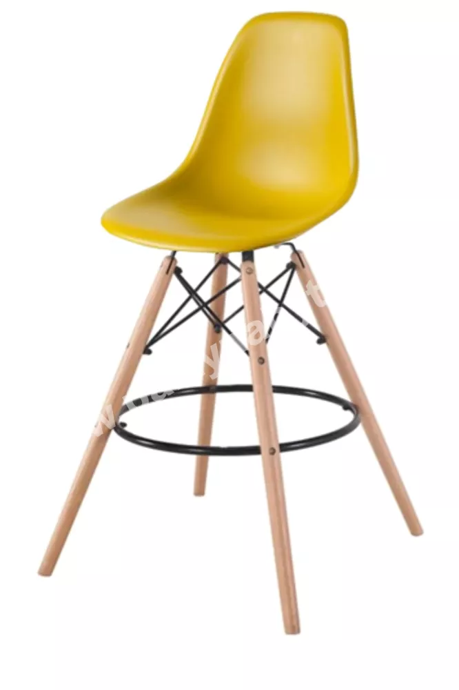 Židle bar Scandi hořčice