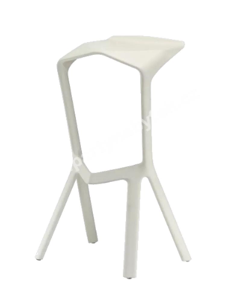 Židle barová Miura bílá